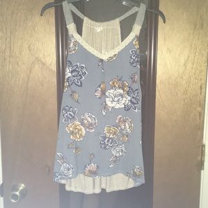 Floral design tank top